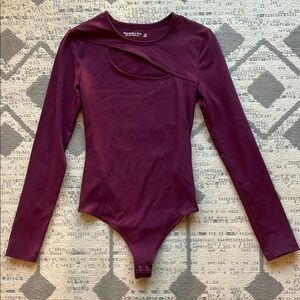 Purple Abercrombie Long Sleeve Bodysuit